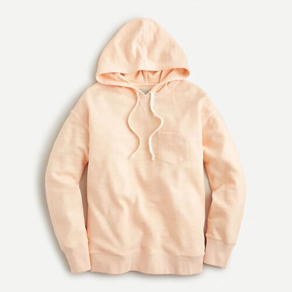 J. Crew Vintage Cotton Terry Relaxed Hoodie Sweatshirt AW136 Plus Size 2X H13675 - Picture 9 of 9